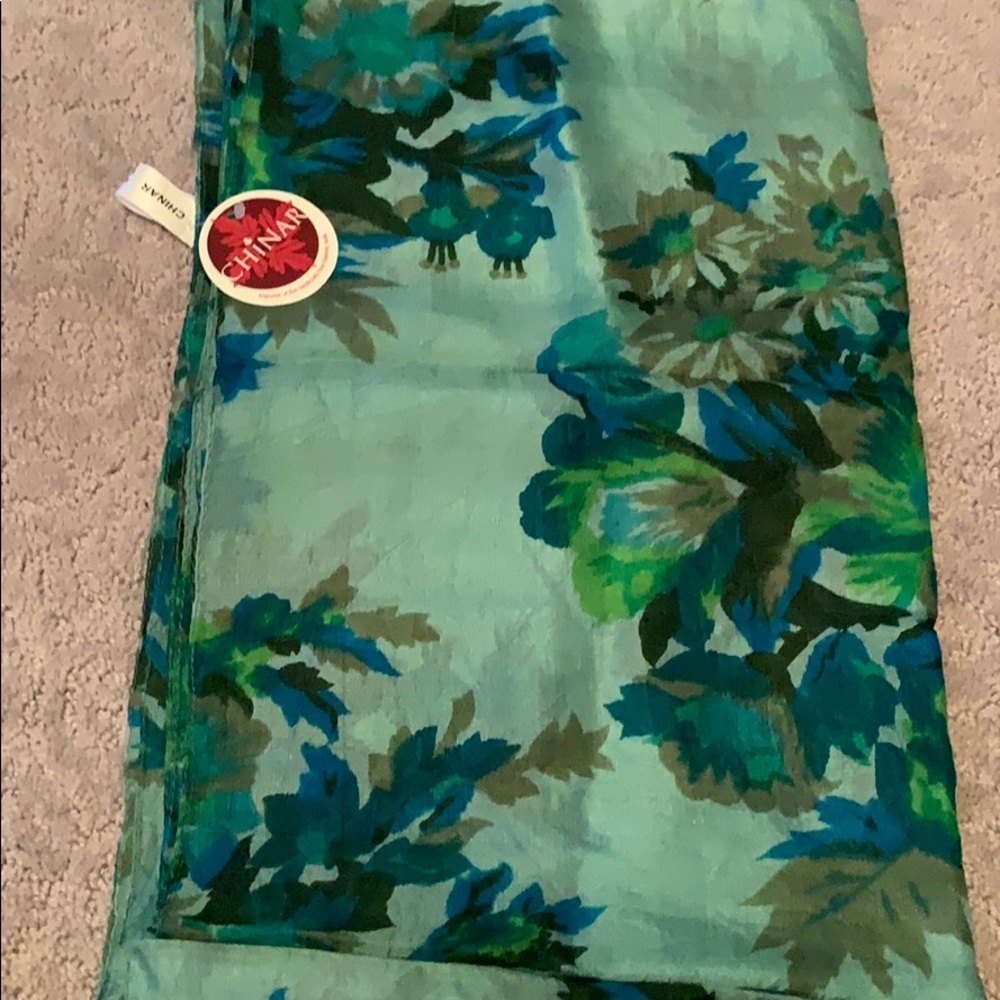 Chinar silk scarf
